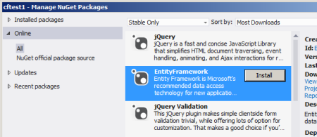 EntityFramework.dll の追加