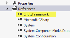 パッケージマネージャコンソールからの EntityFramework のインストール