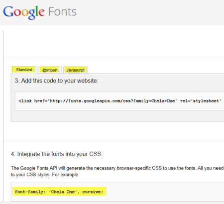 Google Fonts